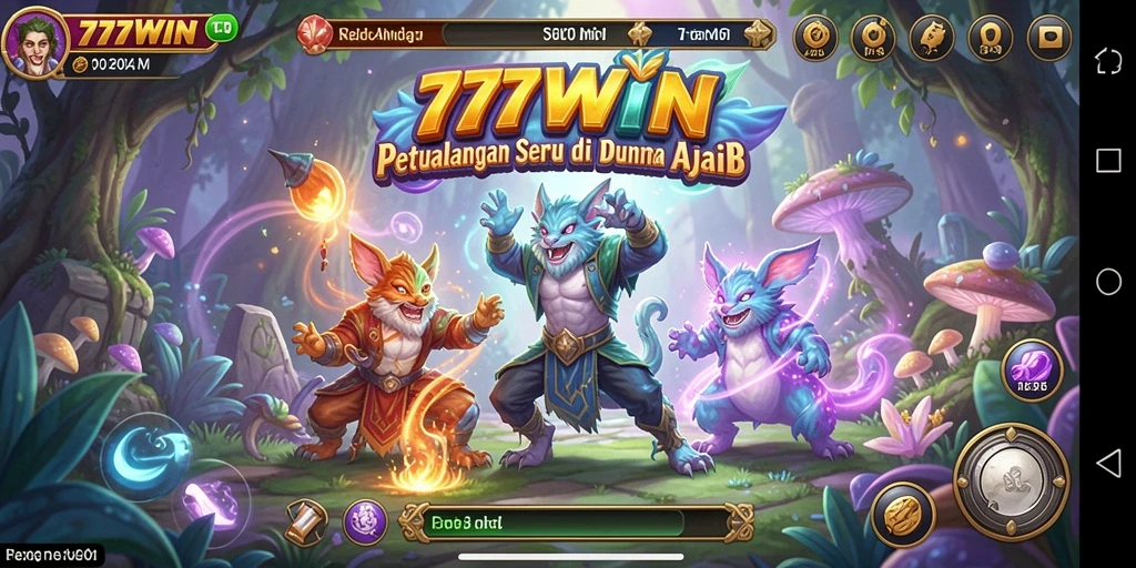 Tampilan utama gameplay seru dari 777WIN.