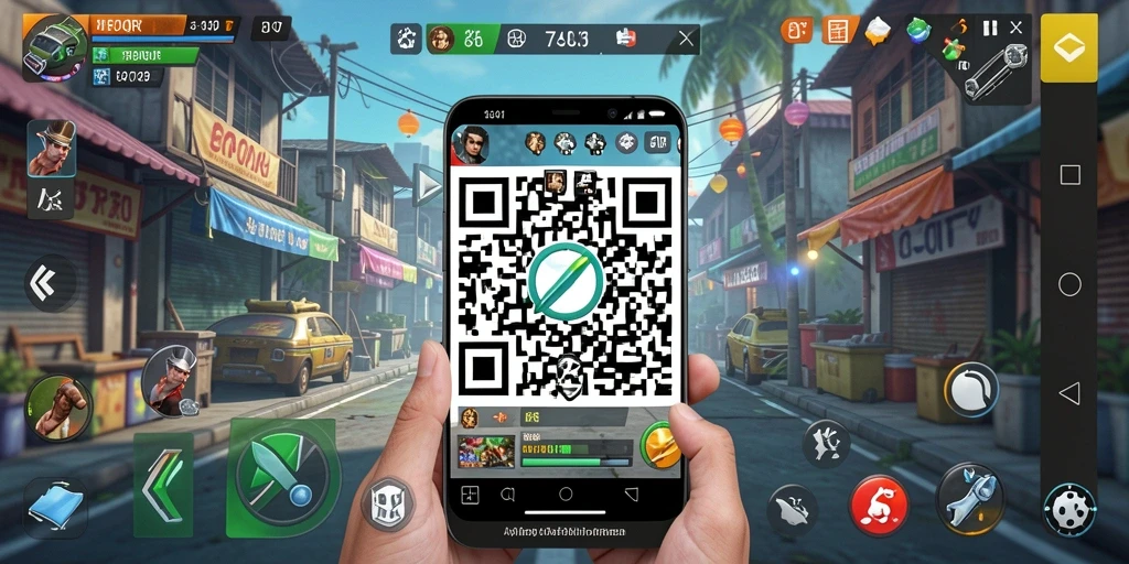 Screenshot aplikasi 8QR menunjukkan antarmuka yang intuitif dan fungsional.