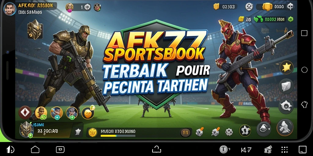 Screenshot AFK77 menampilkan antarmuka taruhan olahraga yang dinamis.