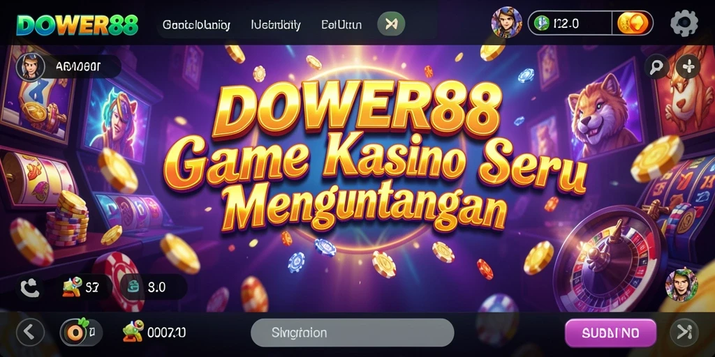Tampilan menarik dari permainan kasino DOWER88 saat dimainkan.