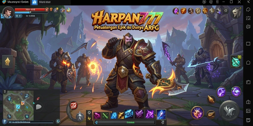Screenshot HARAPAN777 menampilkan intensnya aksi petualangan ARPG.