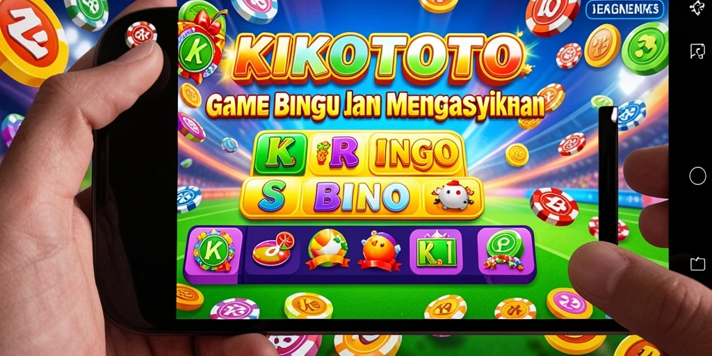 Tampilan utama KIKOTOTO dengan gameplay Bingo yang seru.