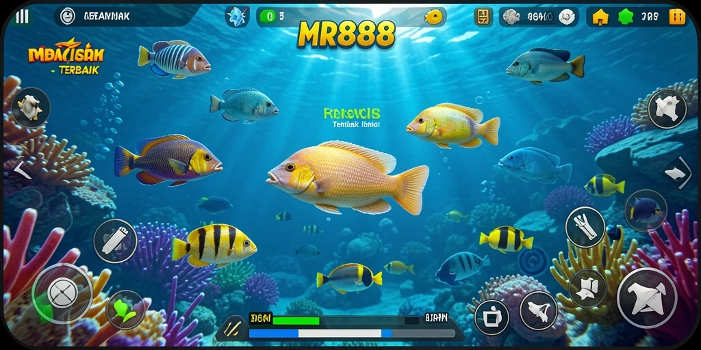Tampilan screenshot game Tembak Ikan yang menarik.
