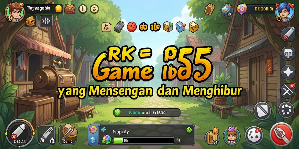 Tampilan gameplay RK55 yang menarik dan penuh warna.
