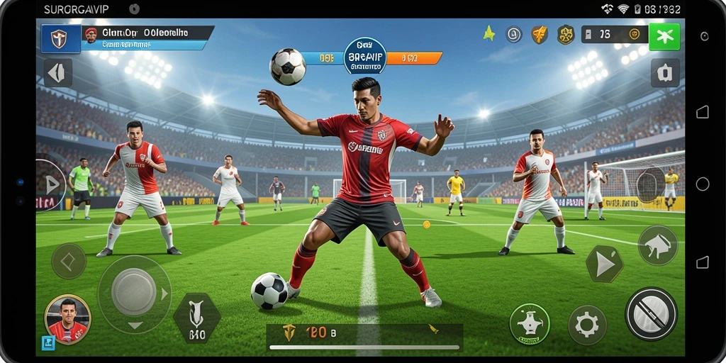 Gameplay SURGAVIP yang mendebarkan dengan berbagai pilihan olahraga.